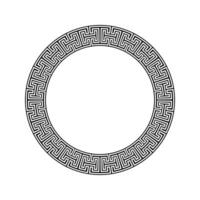 Ornamental pattern design circle frame. Ornamental Circular Knot Pattern. Border pattern design vector