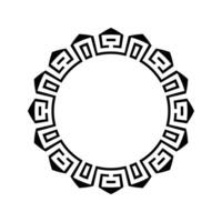 Ornamental pattern design circle frame. Ornamental Circular Knot Pattern. Border pattern design vector