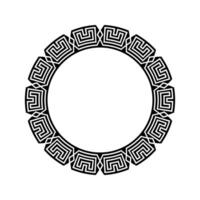 Ornamental pattern design circle frame. Ornamental Circular Knot Pattern. Border pattern design vector