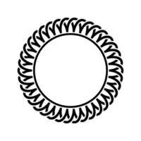 Ornamental pattern design circle frame. Ornamental Circular Knot Pattern. Border pattern design vector
