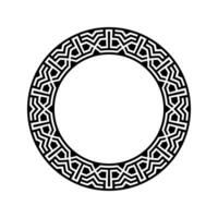 Ornamental pattern design circle frame. Ornamental Circular Knot Pattern. Border pattern design vector