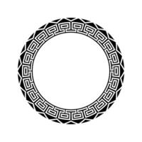 Ornamental pattern design circle frame. Ornamental Circular Knot Pattern. Border pattern design vector