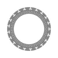 Ornamental pattern design circle frame. Ornamental Circular Knot Pattern. Border pattern design vector