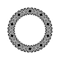 Ornamental pattern design circle frame. Ornamental Circular Knot Pattern. Border pattern design vector