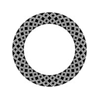 Ornamental pattern design circle frame. Ornamental Circular Knot Pattern. Border pattern design vector