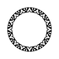 Ornamental pattern design circle frame. Ornamental Circular Knot Pattern. Border pattern design vector