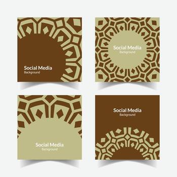 ornamental modelo antecedentes cuadrado modelo diseño vector