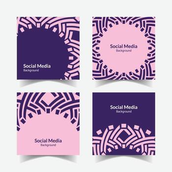 ornamental modelo antecedentes cuadrado modelo diseño vector