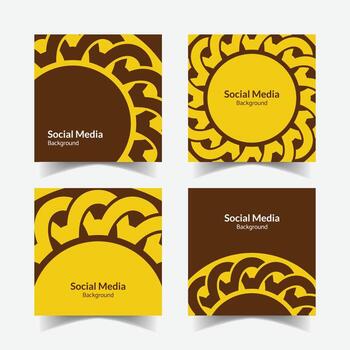 ornamental modelo antecedentes cuadrado modelo diseño vector