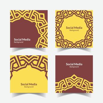 ornamental modelo antecedentes cuadrado modelo diseño vector