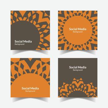 ornamental modelo antecedentes cuadrado modelo diseño vector