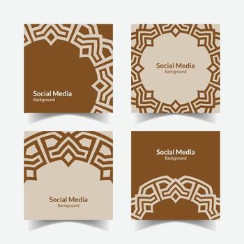 ornamental modelo antecedentes cuadrado modelo diseño vector