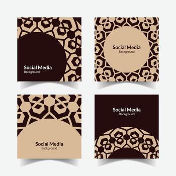 ornamental modelo antecedentes cuadrado modelo diseño vector