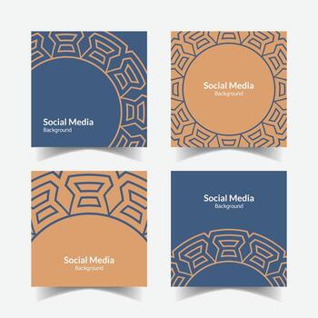 ornamental modelo antecedentes cuadrado modelo diseño vector