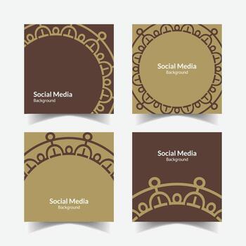 ornamental modelo antecedentes cuadrado modelo diseño vector