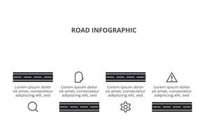 Creative concept for infographic with 4 steps, options, parts or processes. Business data visualization. vector