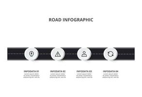 Creative concept for infographic with 4 steps, options, parts or processes. Business data visualization. vector