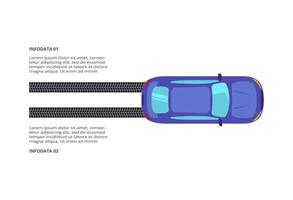 Creative concept for infographic with 2 steps, options, parts or processes. Business data visualization. vector