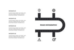 Creative concept for infographic with 4 steps, options, parts or processes. Business data visualization. vector