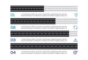 Creative concept for infographic with 4 steps, options, parts or processes. Business data visualization. vector