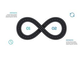Creative concept for infographic with 2 steps, options, parts or processes. Business data visualization. vector