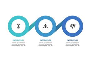 Creative concept for infographic with 3 steps, options, parts or processes. Business data visualization. vector