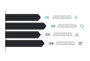 Creative concept for infographic with 4 steps, options, parts or processes. Business data visualization. vector