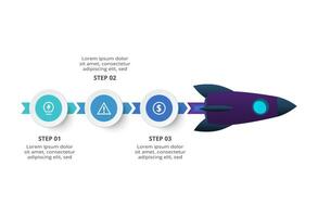 Creative concept for infographic with 3 steps, options, parts or processes. Business data visualization. vector