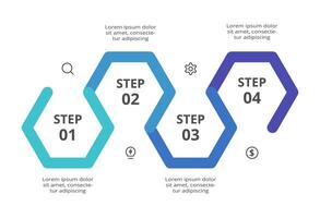 Creative concept for infographic with 4 steps, options, parts or processes. Business data visualization. vector
