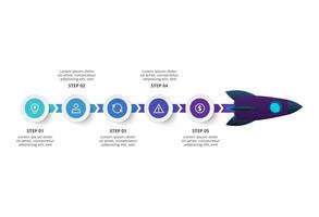 Creative concept for infographic with 4 steps, options, parts or processes. Business data visualization. vector
