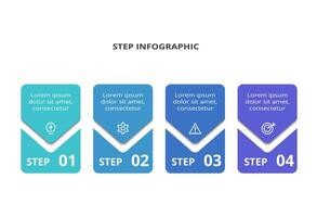 Rectangles infographic with 4 steps, options, parts or processes. Business data visualization. vector