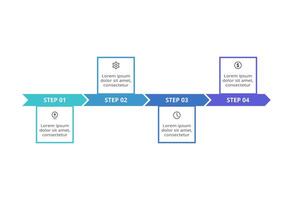 Rectangles infographic with 4 steps, options, parts or processes. Business data visualization. vector