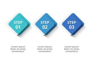 Creative concept for infographic with 3 steps, options, parts or processes. Business data visualization. vector