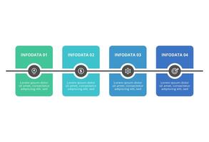 Rectangles infographic with 4 steps, options, parts or processes. Business data visualization. vector