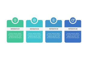 Rectangles infographic with 4 steps, options, parts or processes. Business data visualization. vector