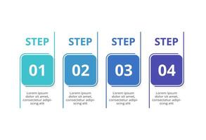 Rectangles infographic with 4 steps, options, parts or processes. Business data visualization. vector