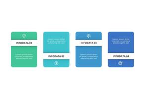 Rectangles infographic with 4 steps, options, parts or processes. Business data visualization. vector