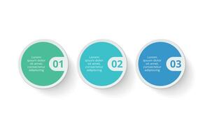 Creative concept for infographic with 3 steps, options, parts or processes. Business data visualization. vector