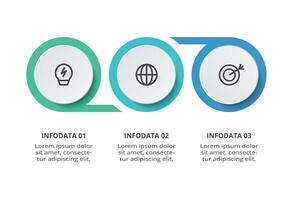Creative concept for infographic with 3 steps, options, parts or processes. Business data visualization. vector