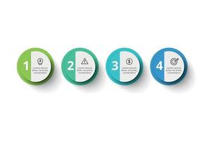 Creative concept for infographic with 4 steps, options, parts or processes. Business data visualization. vector