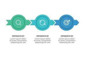 Creative concept for infographic with 3 steps, options, parts or processes. Business data visualization. vector