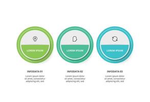 Creative concept for infographic with 3 steps, options, parts or processes. Business data visualization. vector
