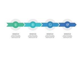 Creative concept for infographic with 4 steps, options, parts or processes. Business data visualization. vector