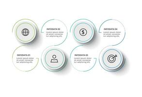 Creative concept for infographic with 4 steps, options, parts or processes. Business data visualization. vector