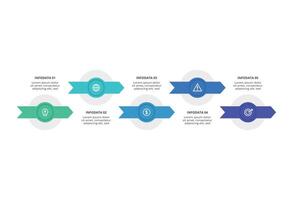 Creative concept for infographic with 5 steps, options, parts or processes. Business data visualization. vector