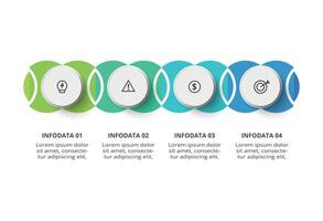 Creative concept for infographic with 4 steps, options, parts or processes. Business data visualization. vector