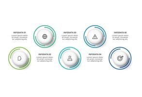 Creative concept for infographic with 5 steps, options, parts or processes. vector
