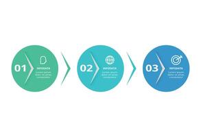Creative concept for infographic with 3 steps, options, parts or processes. vector