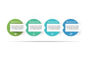 Creative concept for infographic with 4 steps, options, parts or processes. vector