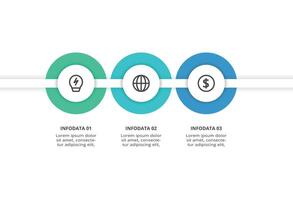 Creative concept for infographic with 3 steps, options, parts or processes. vector
